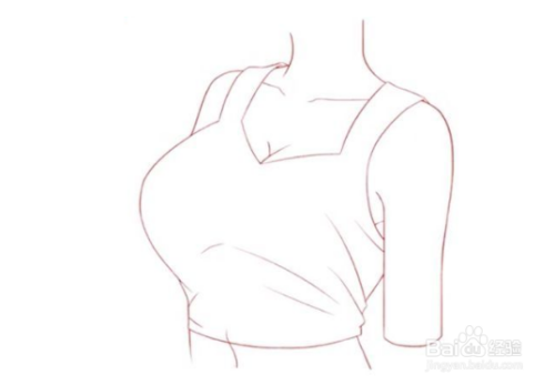 动漫插画中女生小背心怎么画?