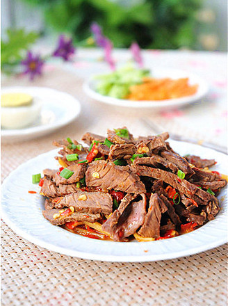 回锅牛肉片的做法