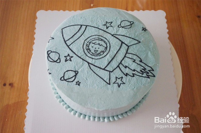 怎样做小火箭生日蛋糕