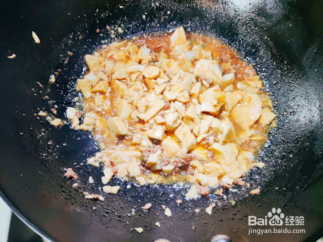 家常肉末豆腐的做法