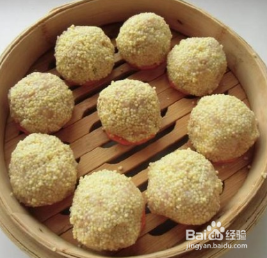小米肉丸子的做法