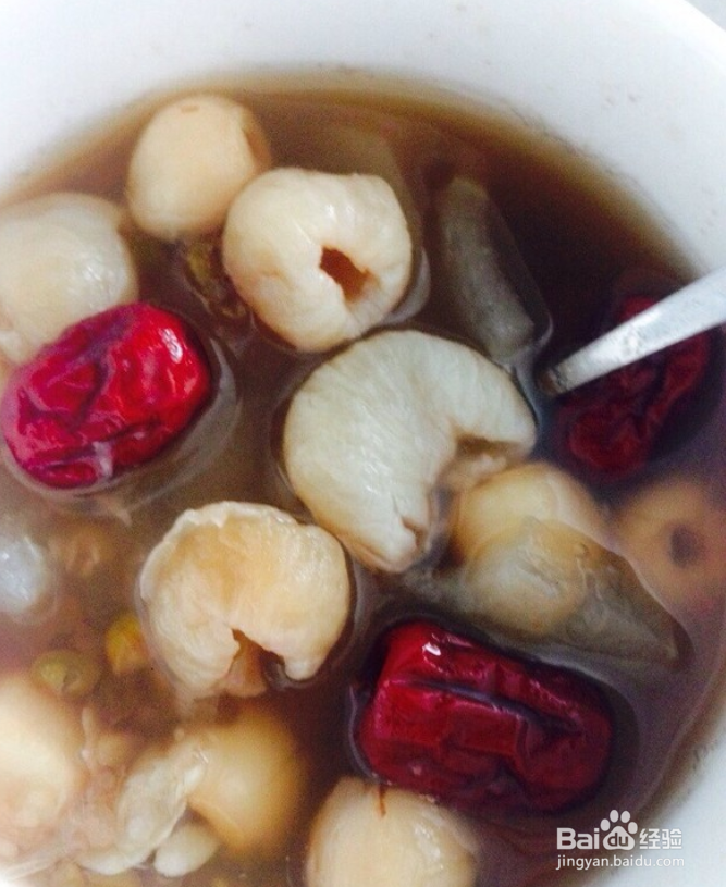 冬瓜绿豆莲子红枣桂园汤