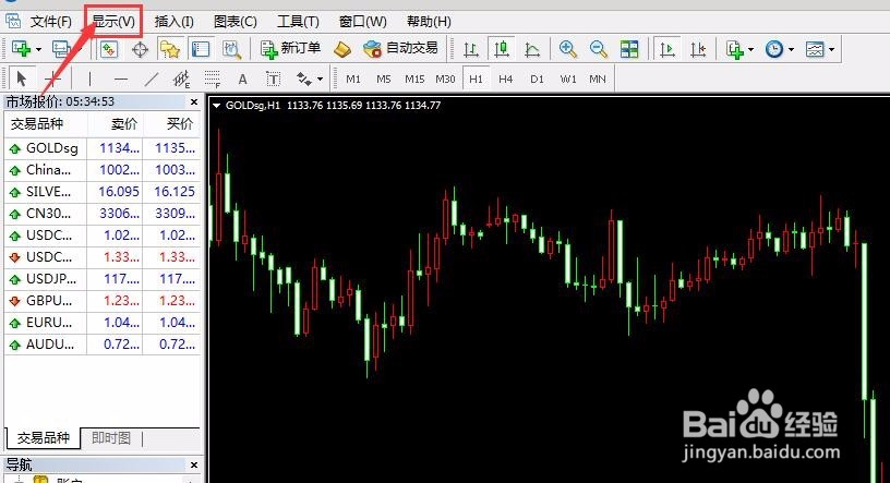 坚固金业MT4平台的功能及指令