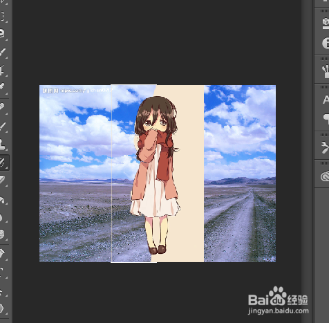 photoshop中怎样才能将图片P到另一张图片中