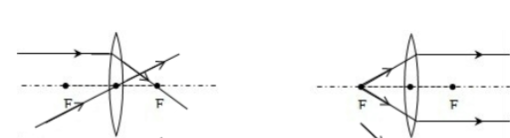 凸透镜，凹透镜的光路图怎么画