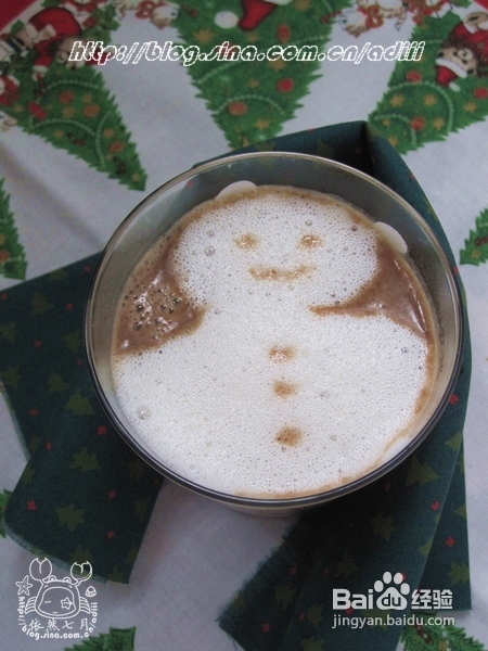 开心挡不住的冬日饮品——雪人热巧克力