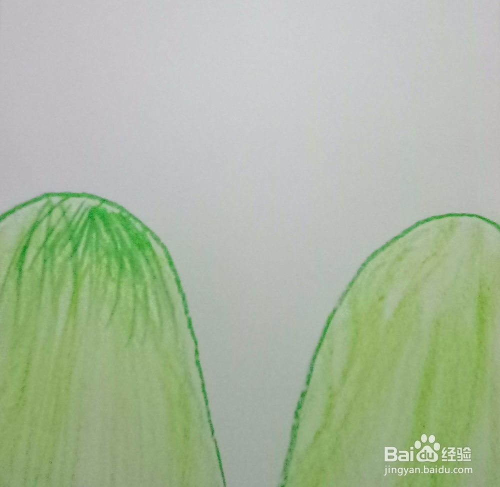 蜡笔画蓝天白云是怎么画的