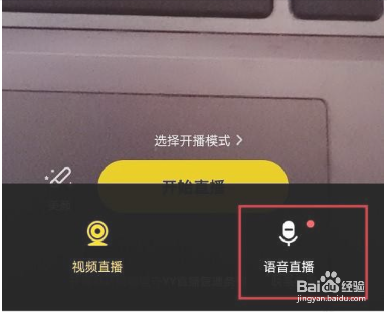 yy怎么进行语音直播