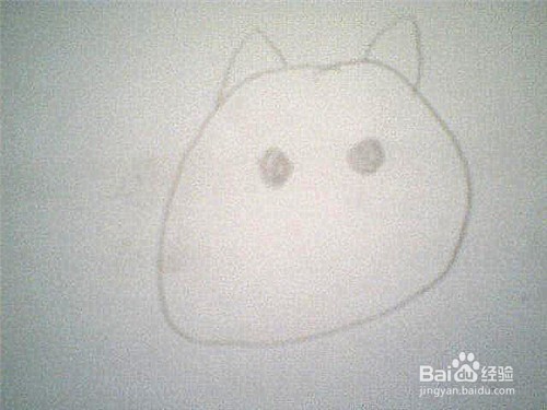 简笔画大脸猫的画法