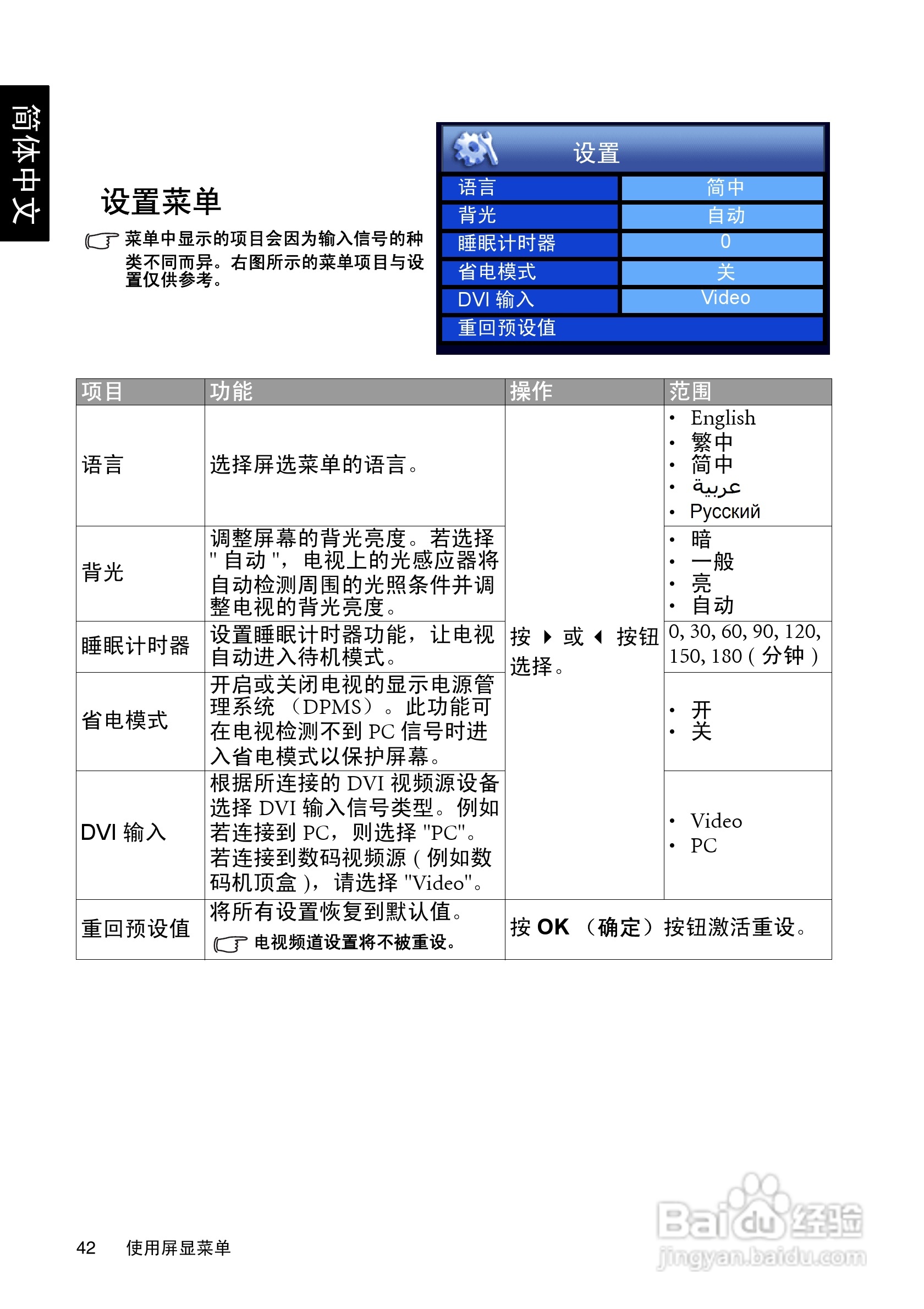 明基SH3731液晶彩电使用说明书:[5]