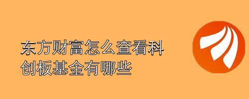 东方财富怎么查看科创板基金有哪些