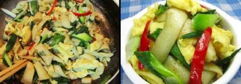 鸡蛋炒豆丝教程