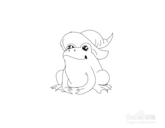 戴帽子的青蛙是怎么画的，如何画青蛙