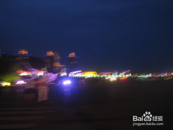 夜间怎样拍远景和近景的画面