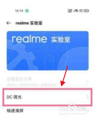 realme真我GT大师版DC调光功能在哪里