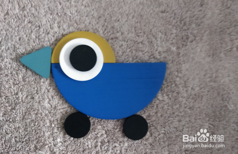 用蒙氏积木怎样拼一个玩具鸟？