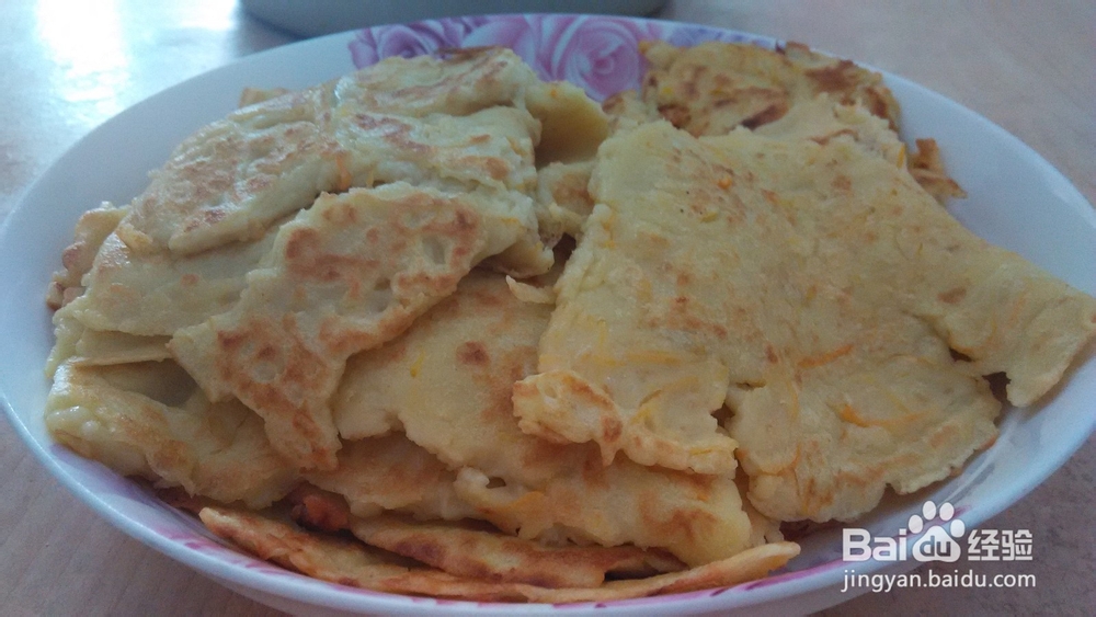红萝卜鸡蛋饼的做法