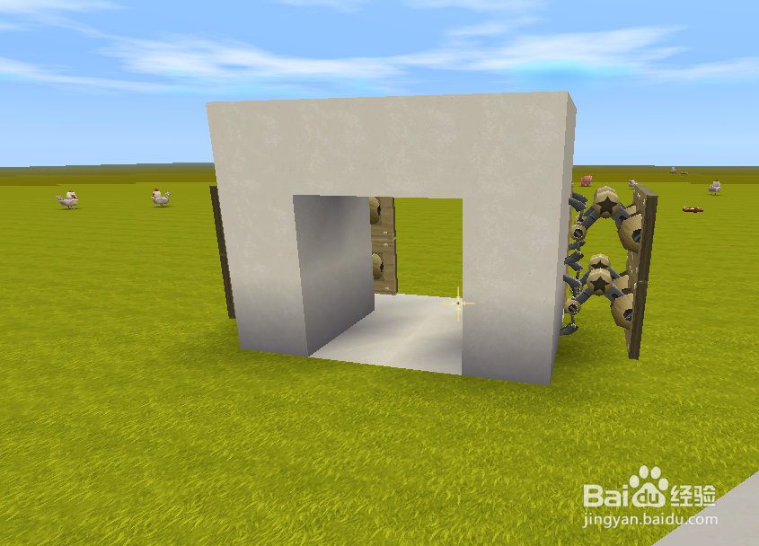 迷你世界怎么做隐藏门