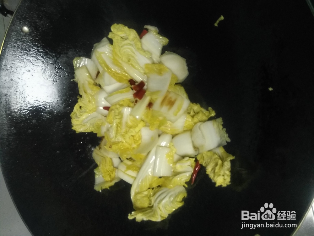辣椒炒白菜怎么做
