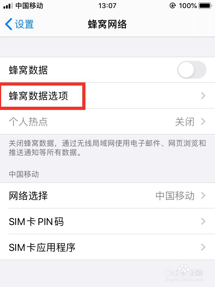 苹果手机怎么开启低数据模式