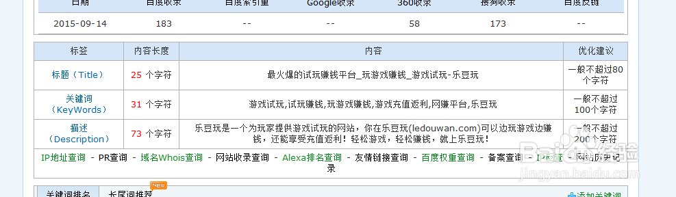 如何查看查询网站关键词的排名