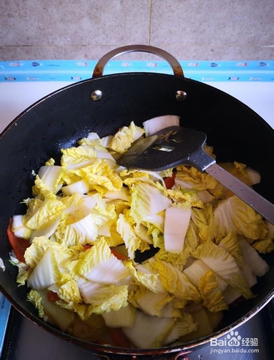 娃娃菜炒土豆片