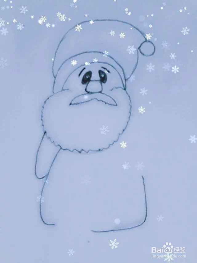 圣诞老人简笔画教程