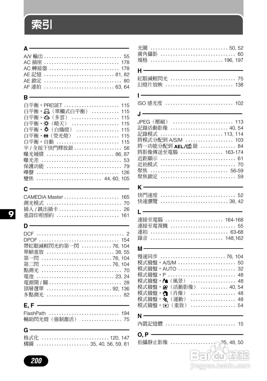 Olympus奥林巴斯C-700UZ数码相机说明书:[20]