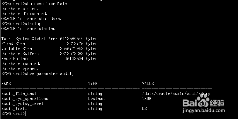 Oracle审计管理audit