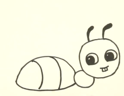 手工简笔画——怎么画背米粒的小蚂蚁