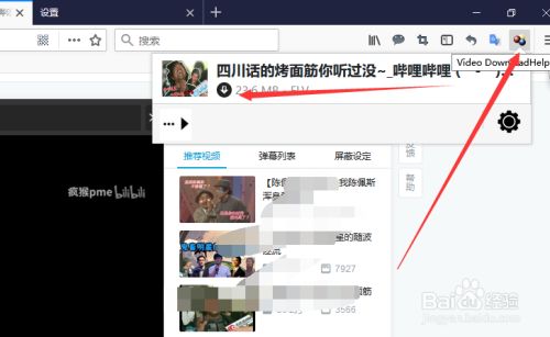 用firefox浏览器方便的下载网页上的视频和音频