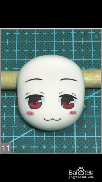 黏土手工教材之坂田银时的头部制作