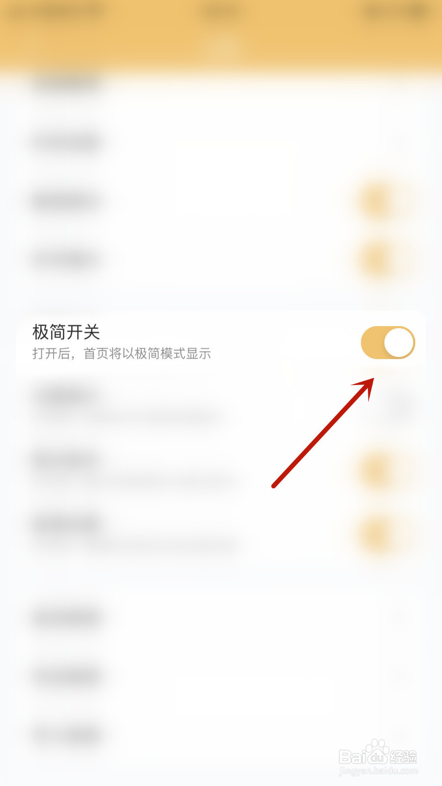 腾猫记账怎么开启极简开关