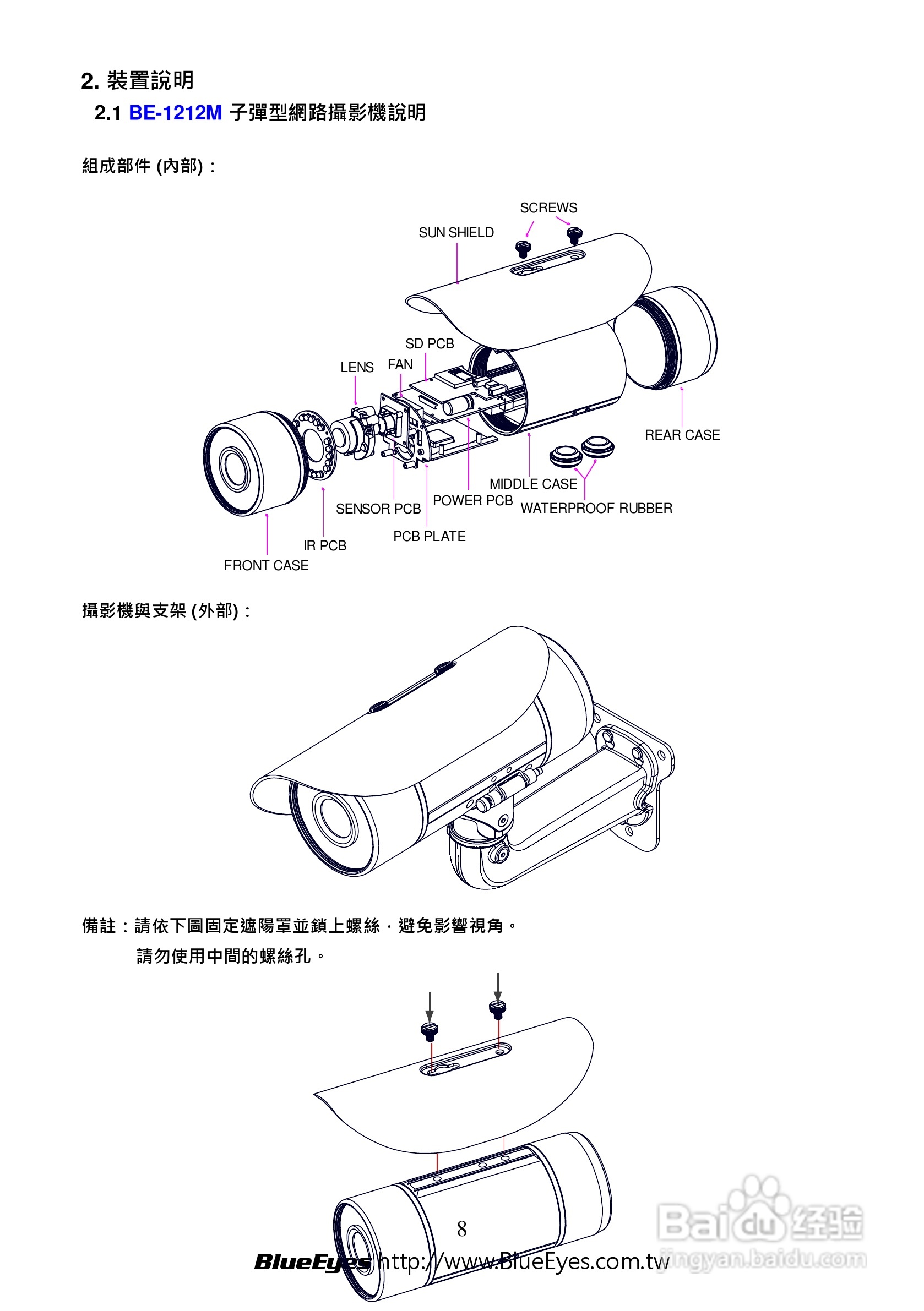 BE-1212M H.264 百万网路摄影机中文操作手册:[1]