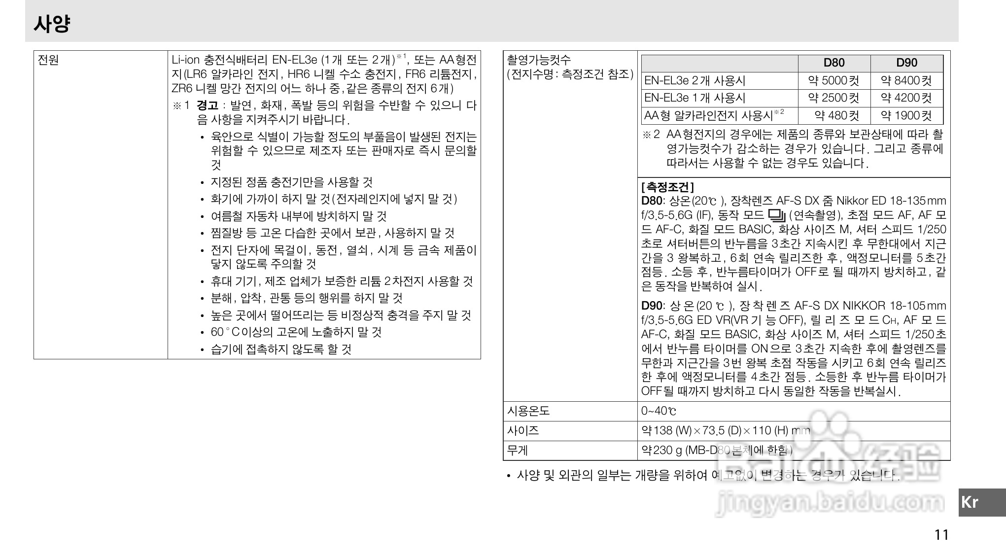 Nokon MB-D80数码单反相机使用说明书:[14]