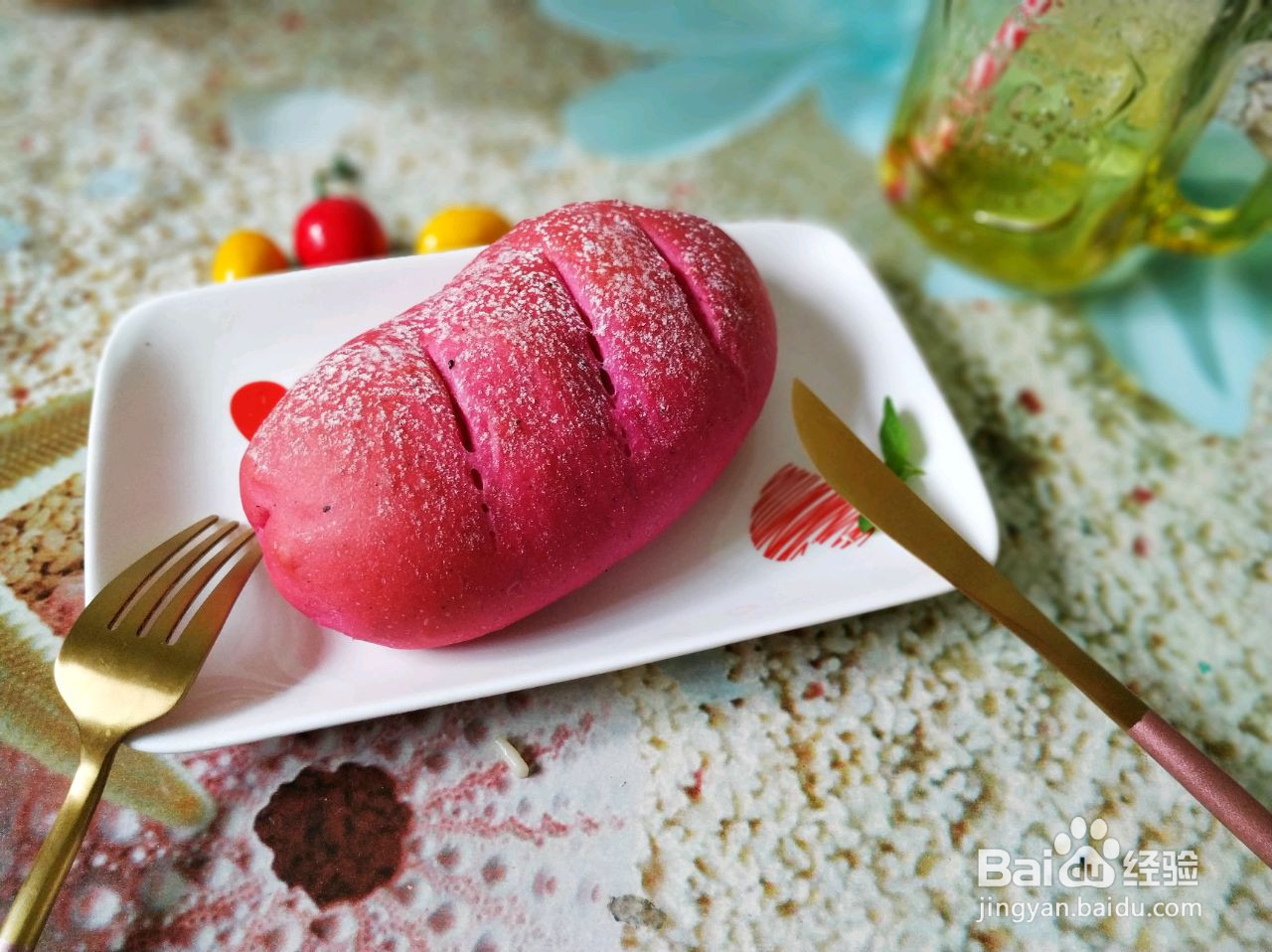 火龙果软欧的做法