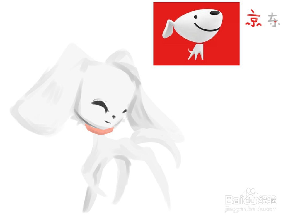 一起画京东logo吧