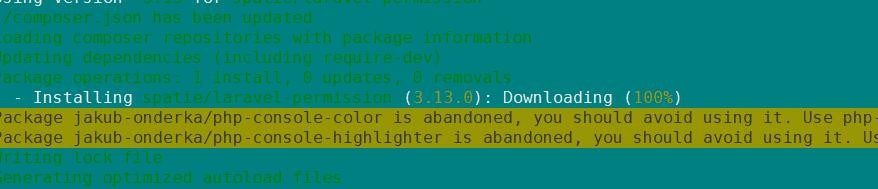 使用laravel-permission做权限分配分级详细步骤