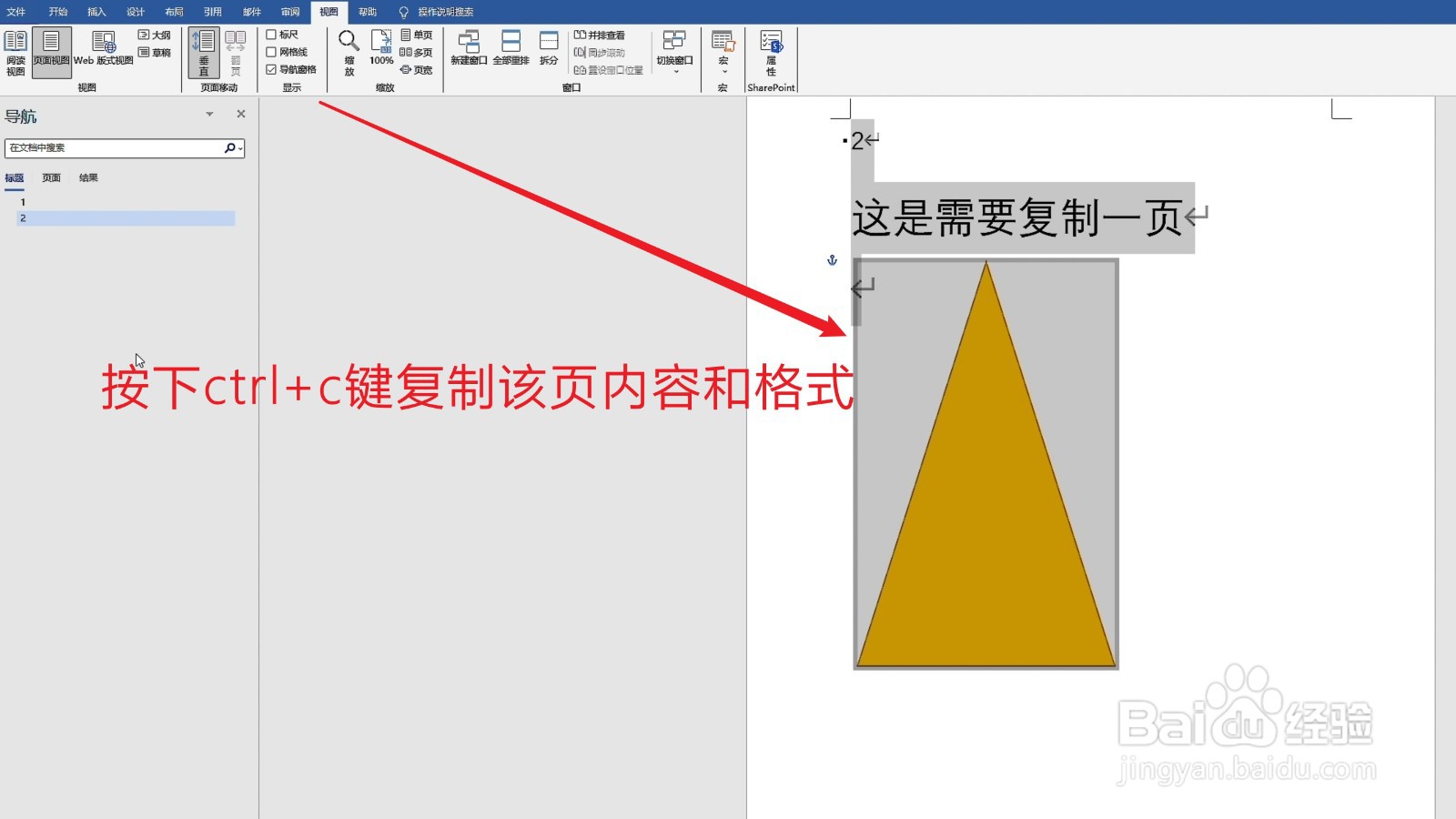 word带格式整页复制单独一页