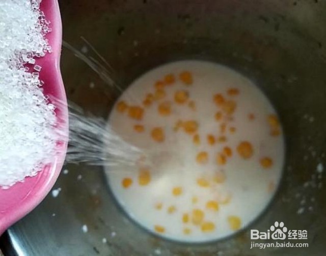 家庭自制牛奶玉米汁