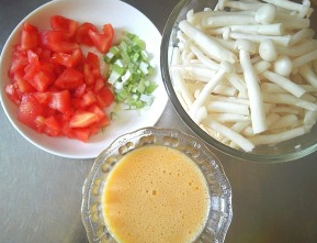 茄汁海鲜菇滑蛋教程