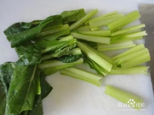 小松菜炒油豆皮