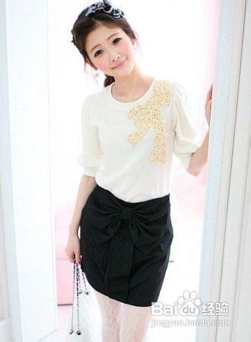 冬天甜美优雅淑女短裙搭配