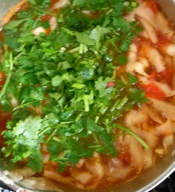 葱头西红柿削面