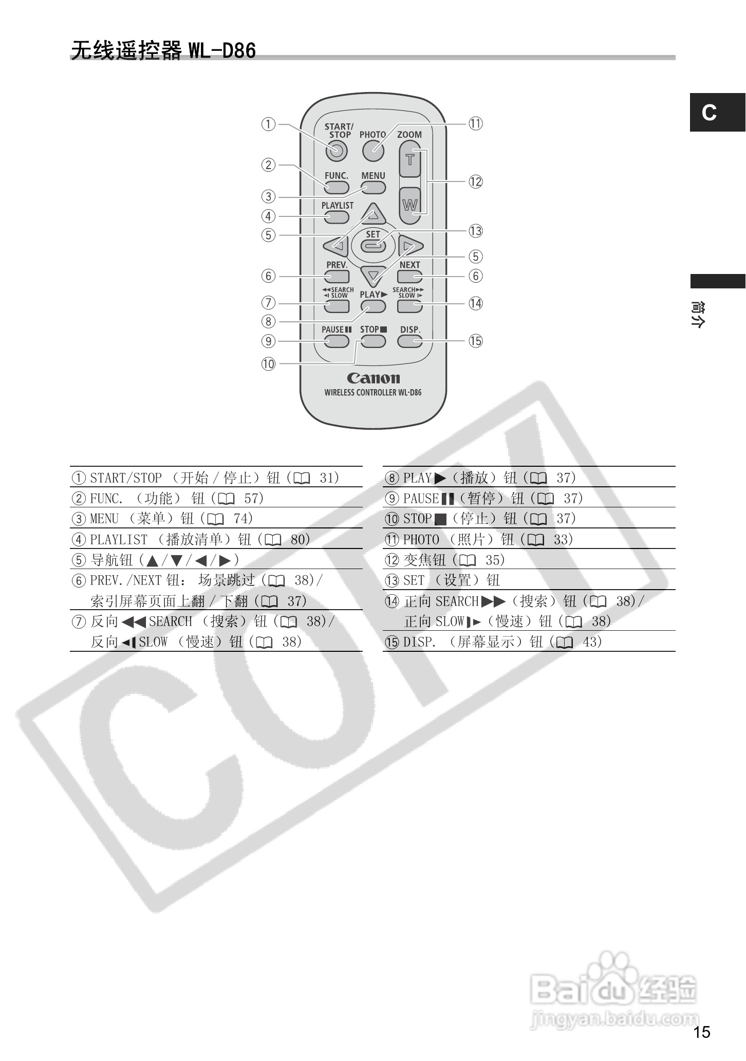 佳能DC40数码摄相机使用说明书:[2]