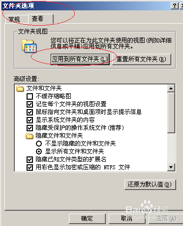 Windows Server 2003如何设置文件夹的显示方式
