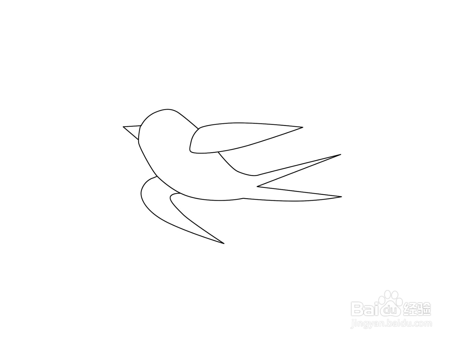 春光燕子图怎么画简单图片
