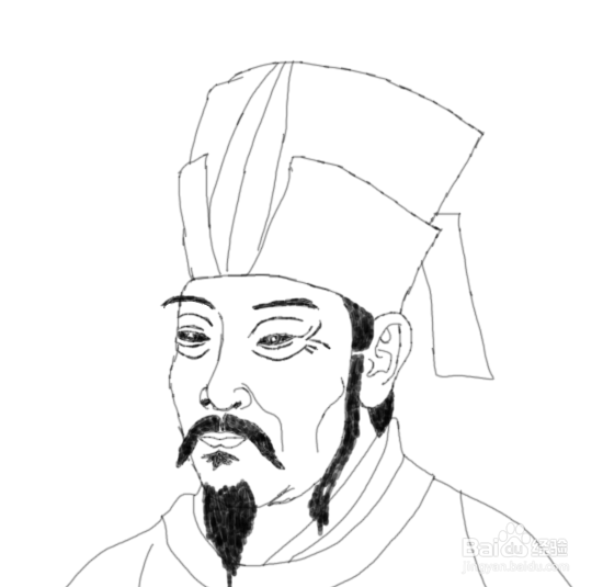 素描诗人白居易是怎么画的
