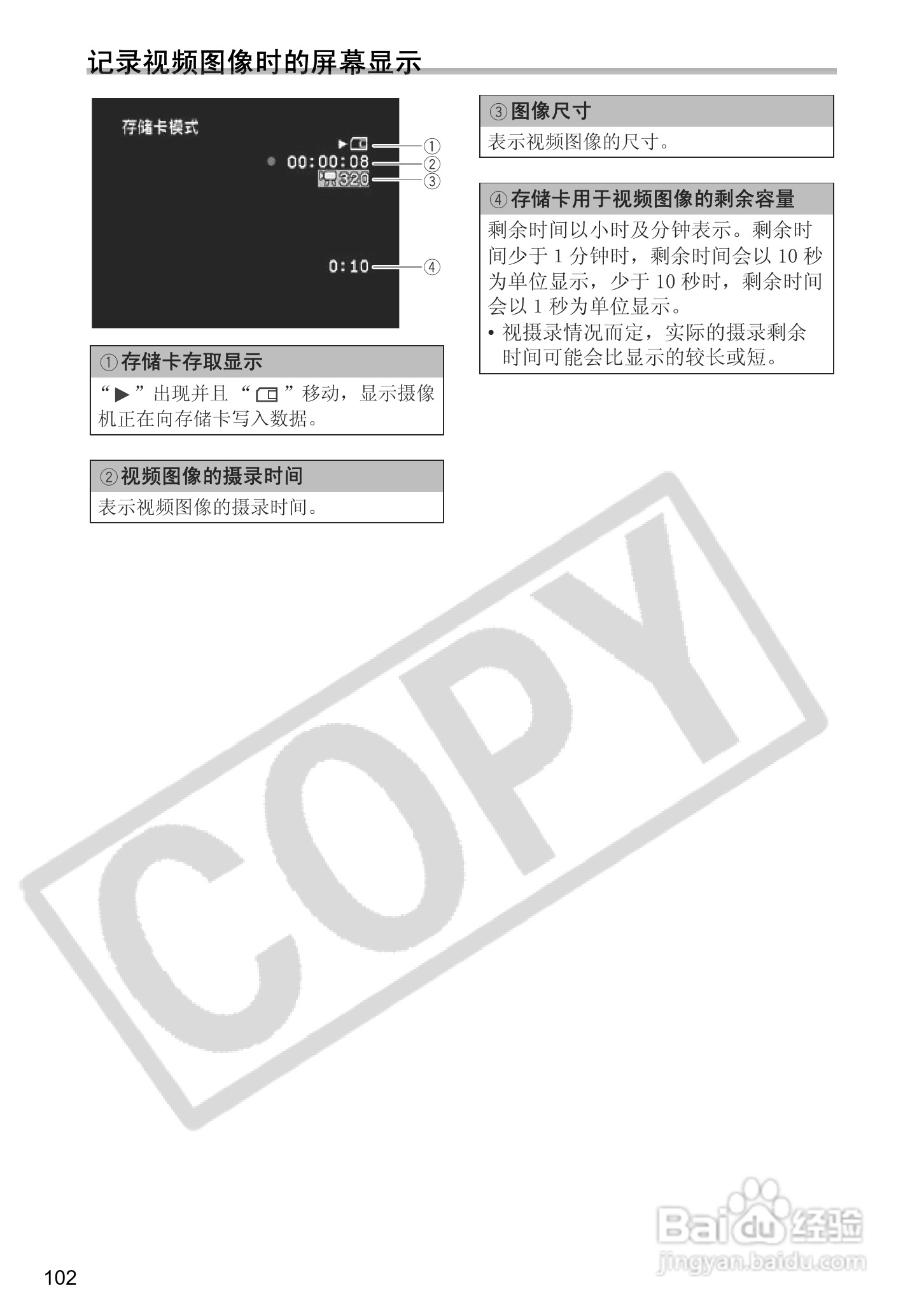 佳能MVX350i数码摄像机使用说明书:[11]