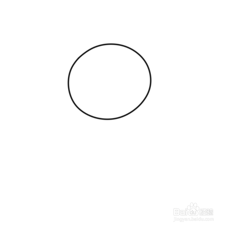 简笔画--卡通版努力运动的小兔